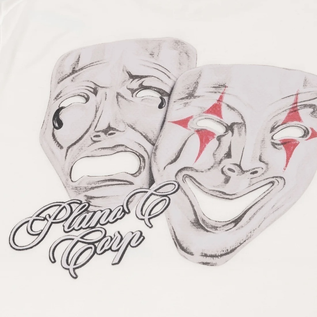CAMISETA PLANO C - MASKS WHITE