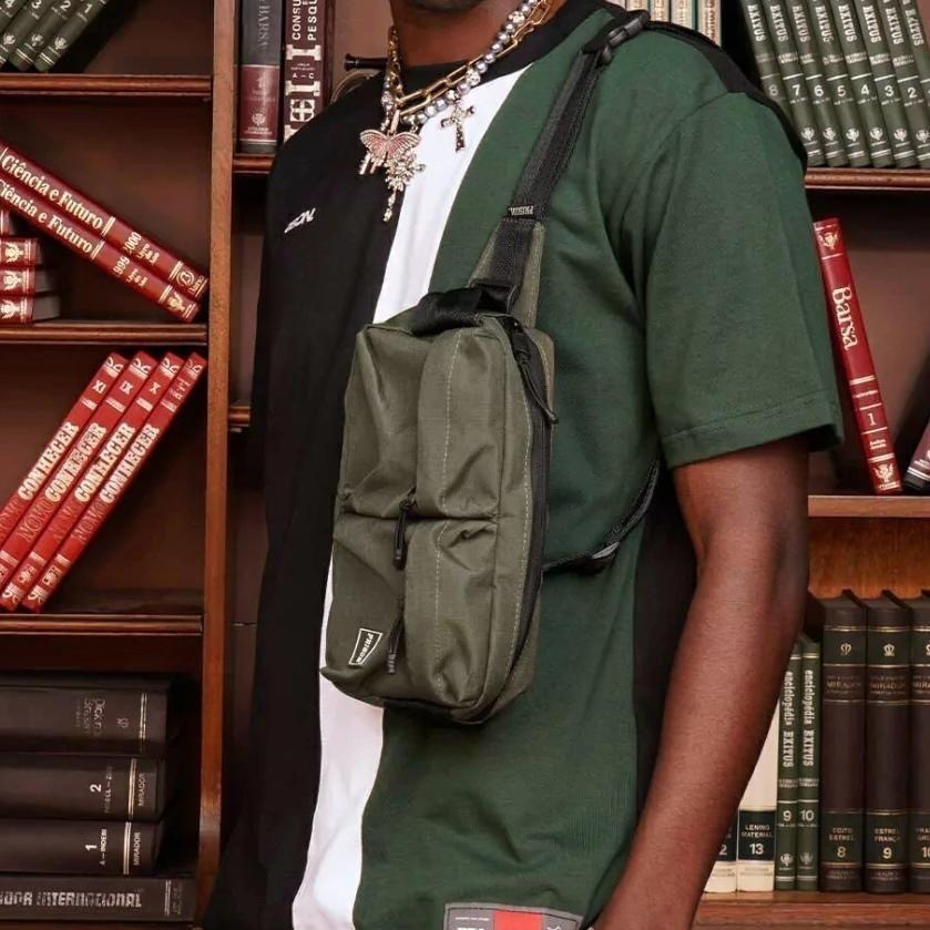 SHOULDER BAG PRISON - POCKETS PREMIUM GREEN