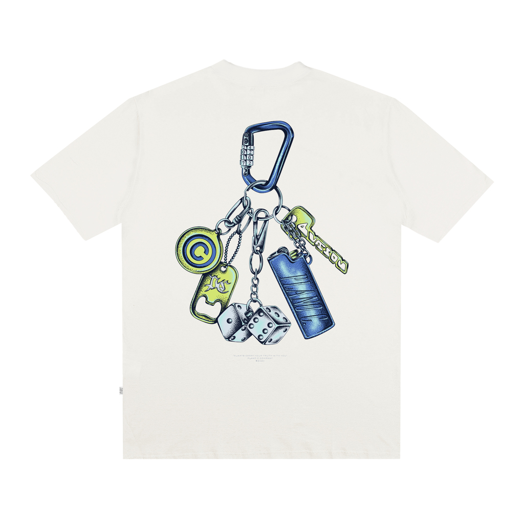 CAMISETA PLANO C - KEYCHAIN MARFIM