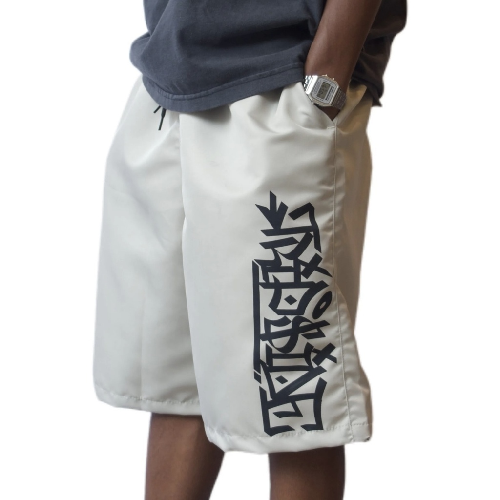 BERMUDA TRIP SIDE - GRAFFITI BEGE