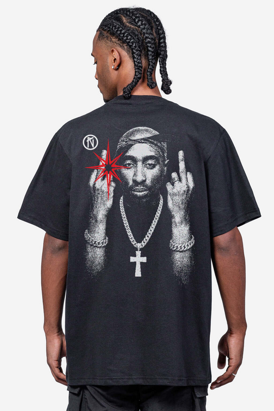 CAMISETA CHRONIC - TUPAC DOUBLE PRETO