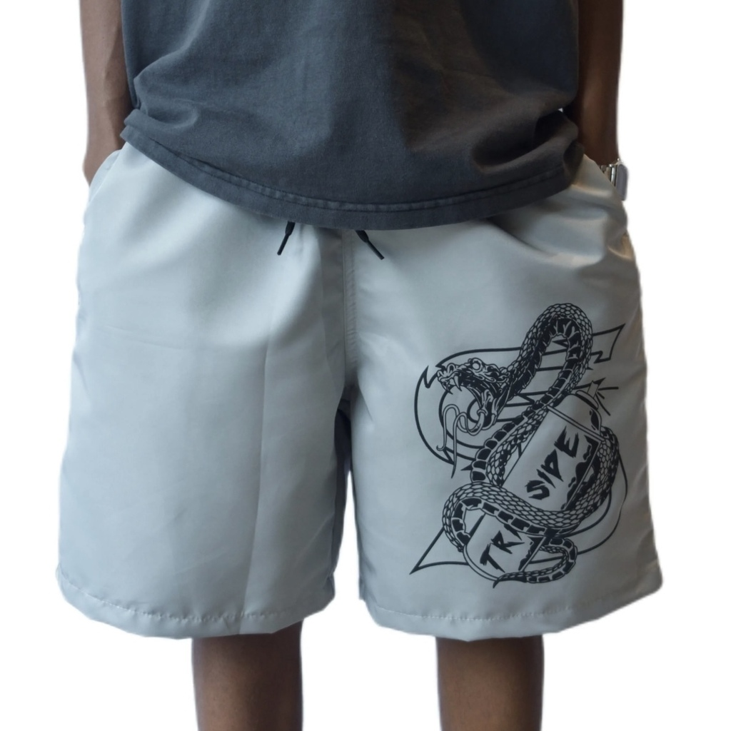 BERMUDA TRIP SIDE - SNAKE CINZA