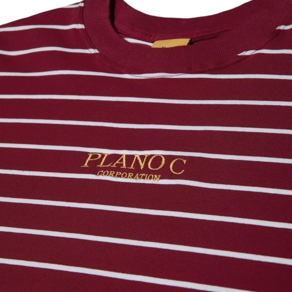 CAMISETA PLANO C - LISTRADA "CORPORATION" BURGUNDY