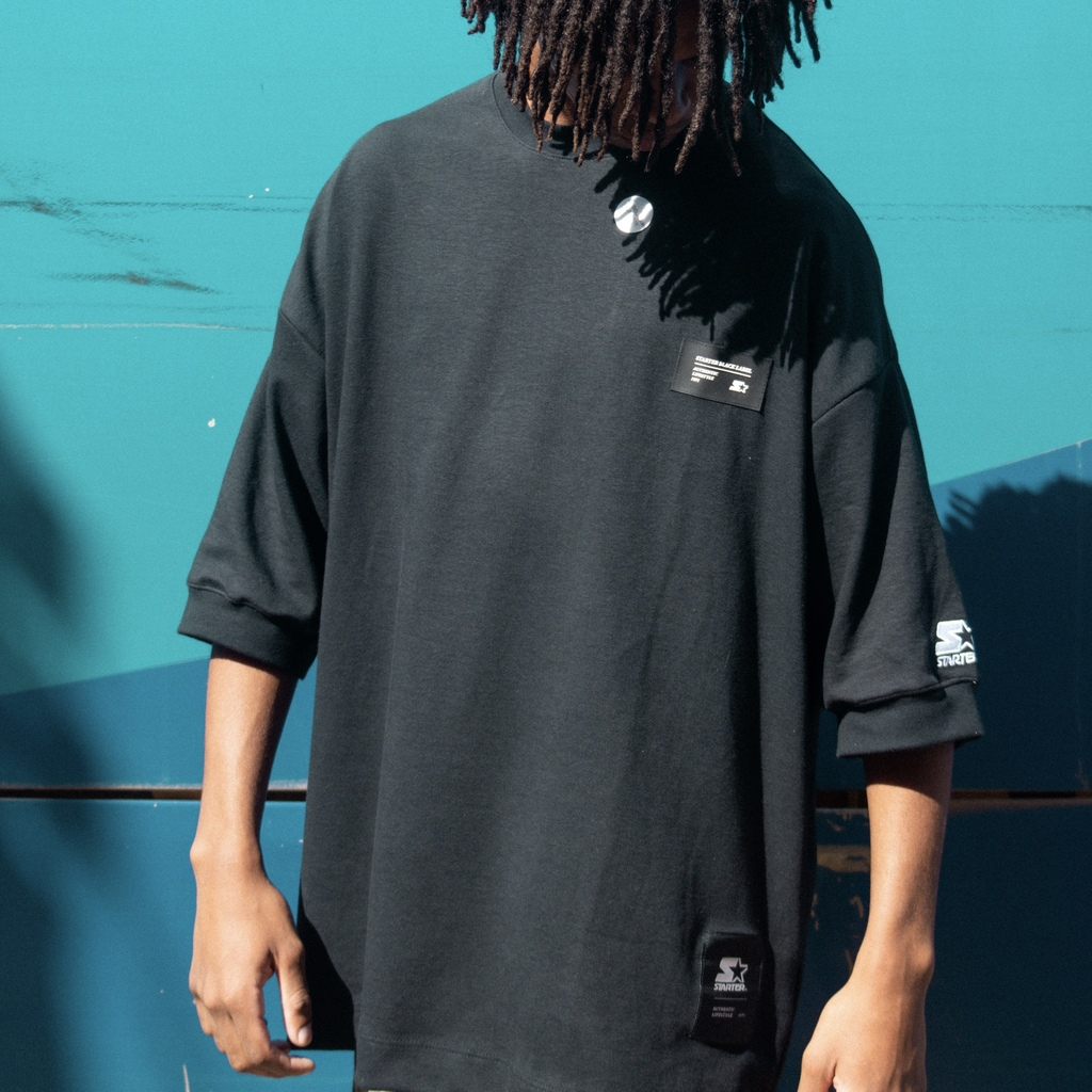 CAMISETA STARTER - OVERSIZE BASIC PRETO