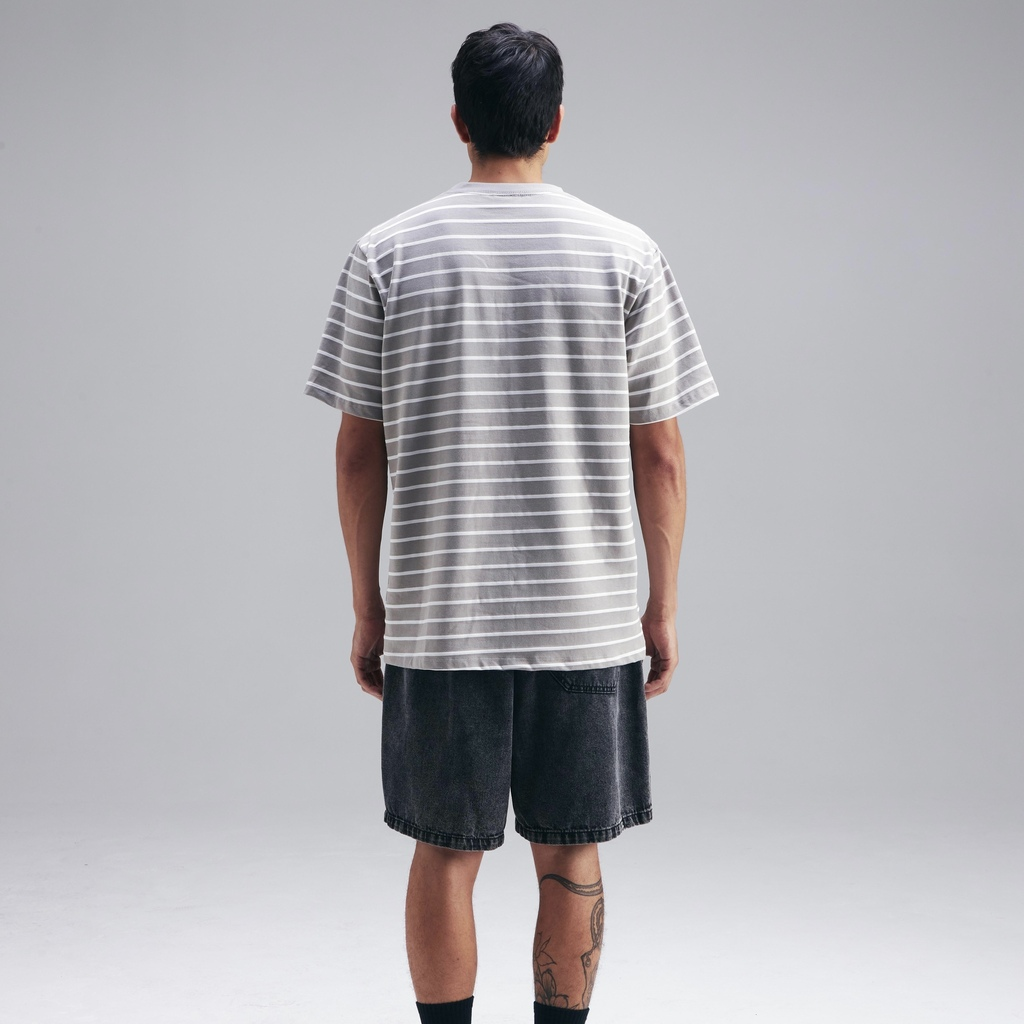 CAMISETA PLANO C - LISTRADA FLAME CINZA