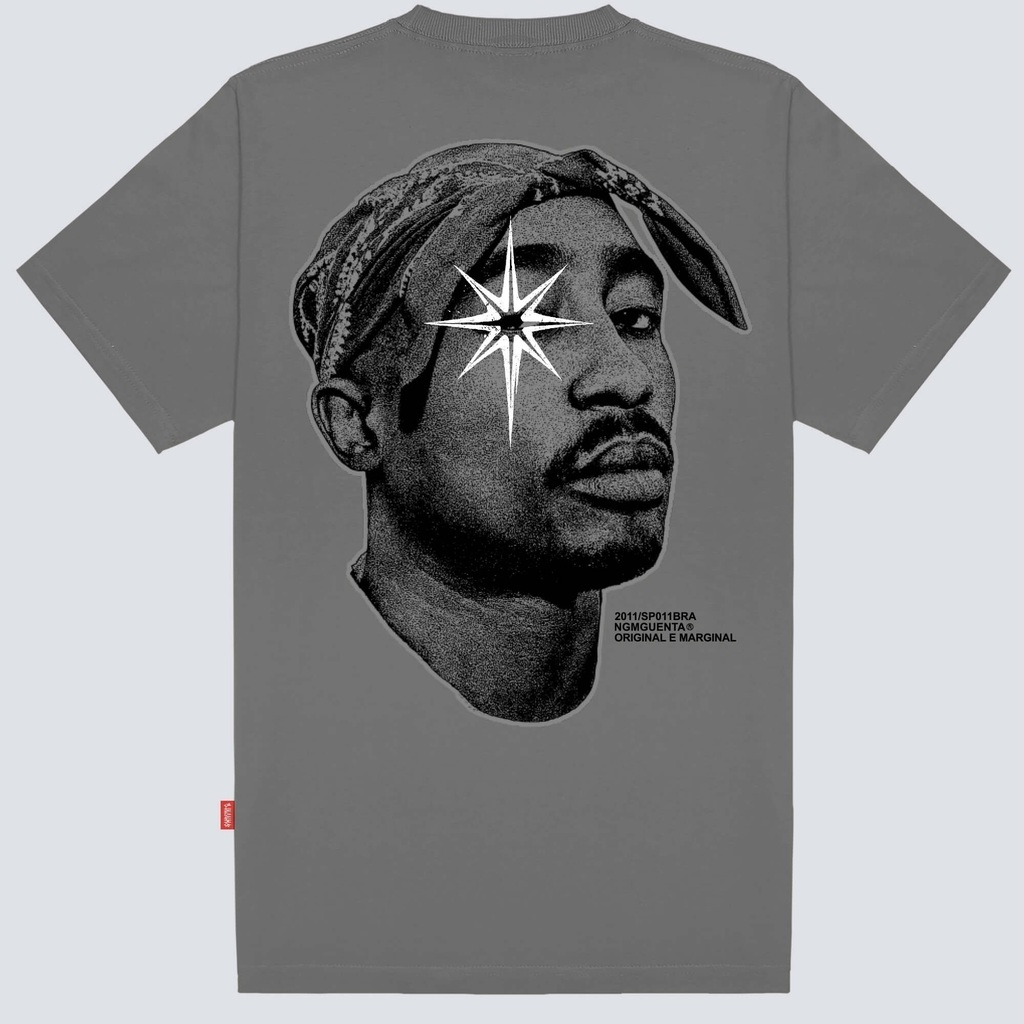CAMISETA CHRONIC - THE LEGEND SHAKUR CINZA