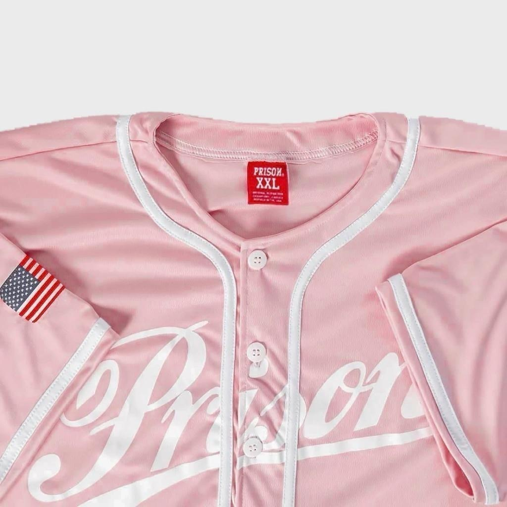 CAMISETA PRISON - BASEBALL LEAGUE ROSE