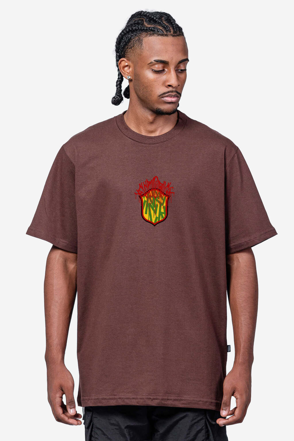 CAMISETA CHRONIC - BALACLAVA MARROM