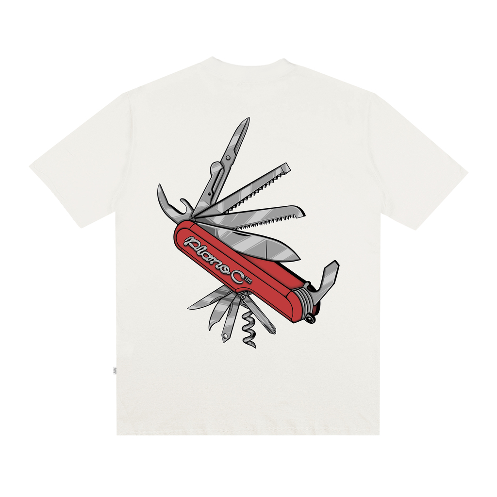 CAMISETA PLANO C - PENKNIFE MARFIM