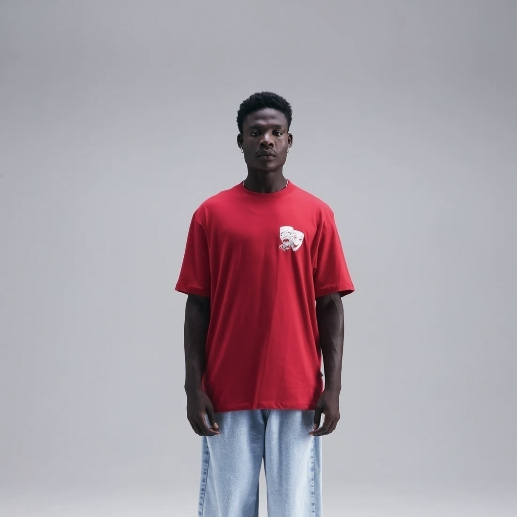 CAMISETA PLANO C - MASKS RED