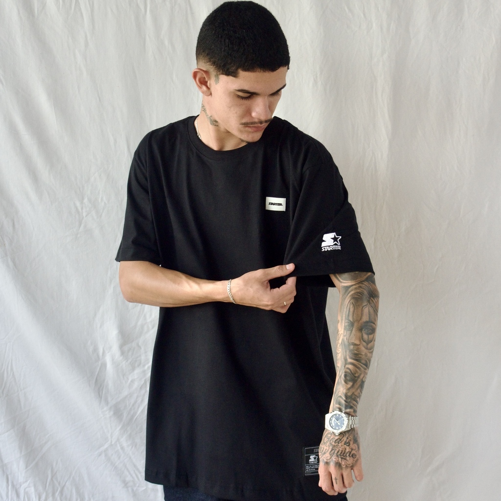 CAMISETA STARTER - MINIMALISTA BASIC PRETO