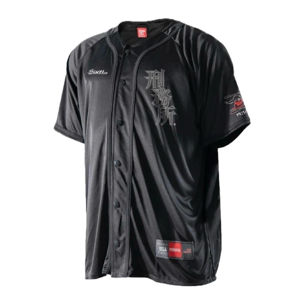 CAMISETA PRISON - BASEBALL SAMURAI PRETA