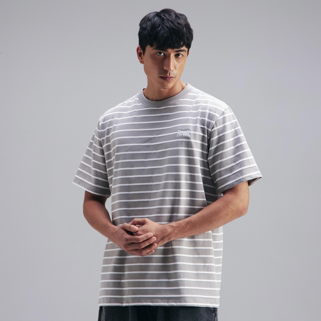 CAMISETA PLANO C - LISTRADA FLAME CINZA