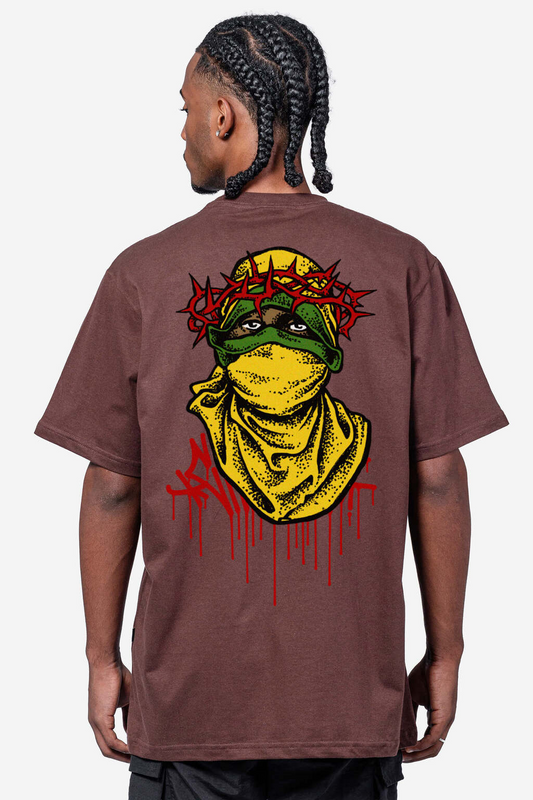 CAMISETA CHRONIC - BALACLAVA MARROM
