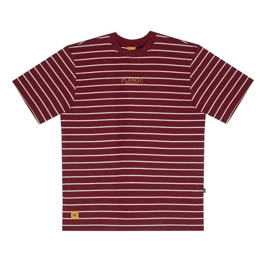 CAMISETA PLANO C - LISTRADA "CORPORATION" BURGUNDY