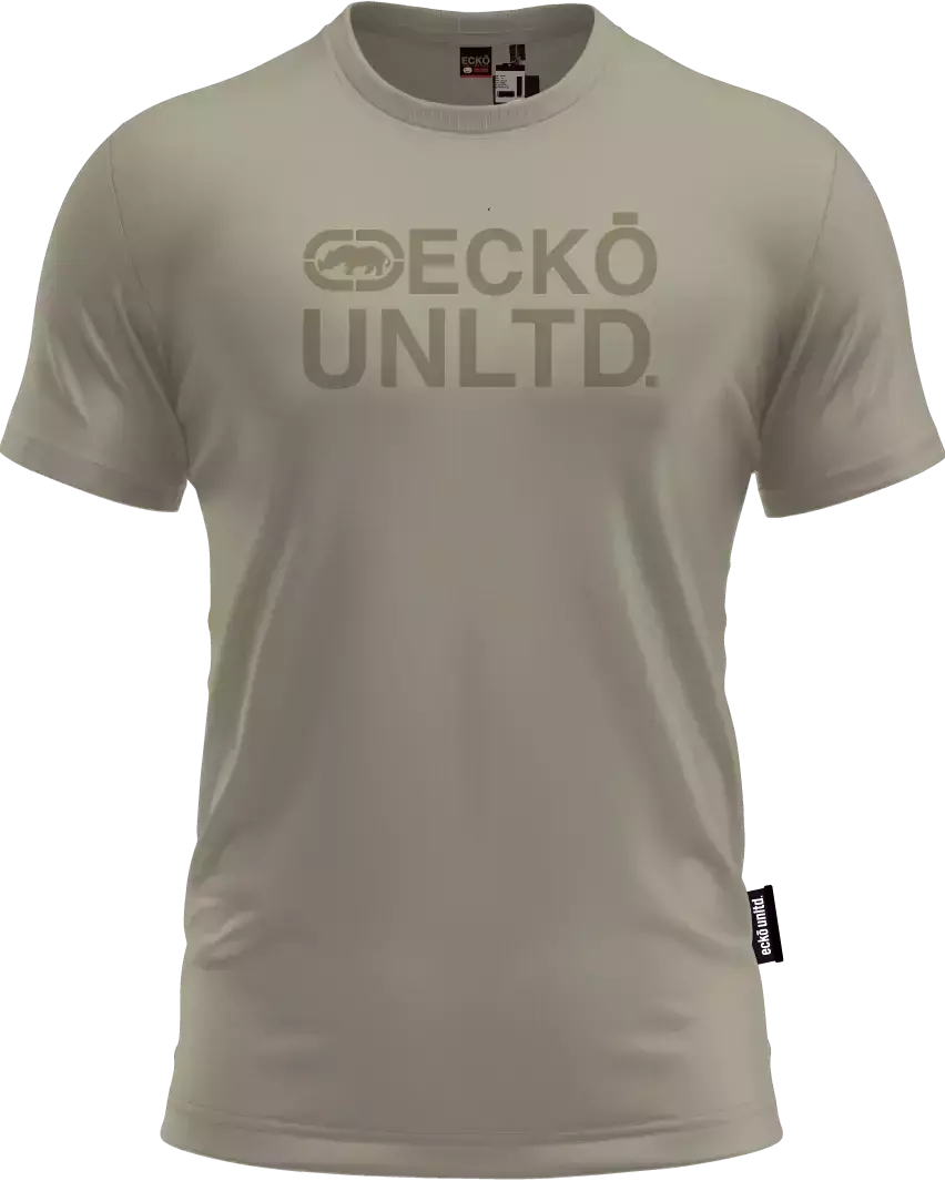 CAMISETA ECKO - RELEVO BEGE