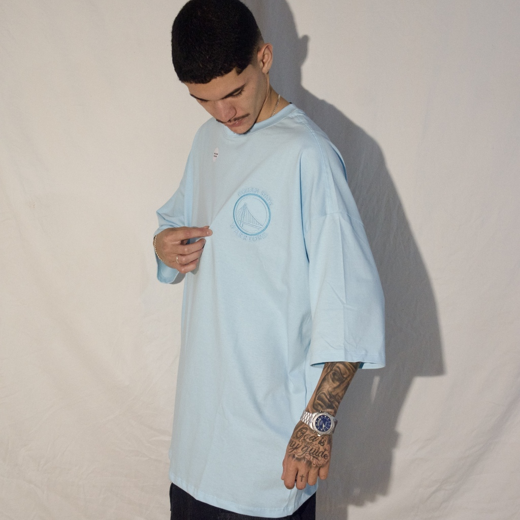 CAMISETA NBA - GOLDEN STATE WARRIORS BASIC AZUL