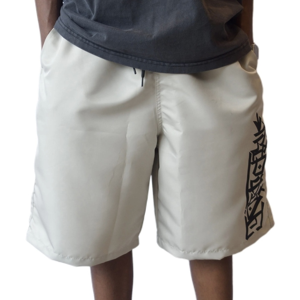 BERMUDA TRIP SIDE - GRAFFITI BEGE