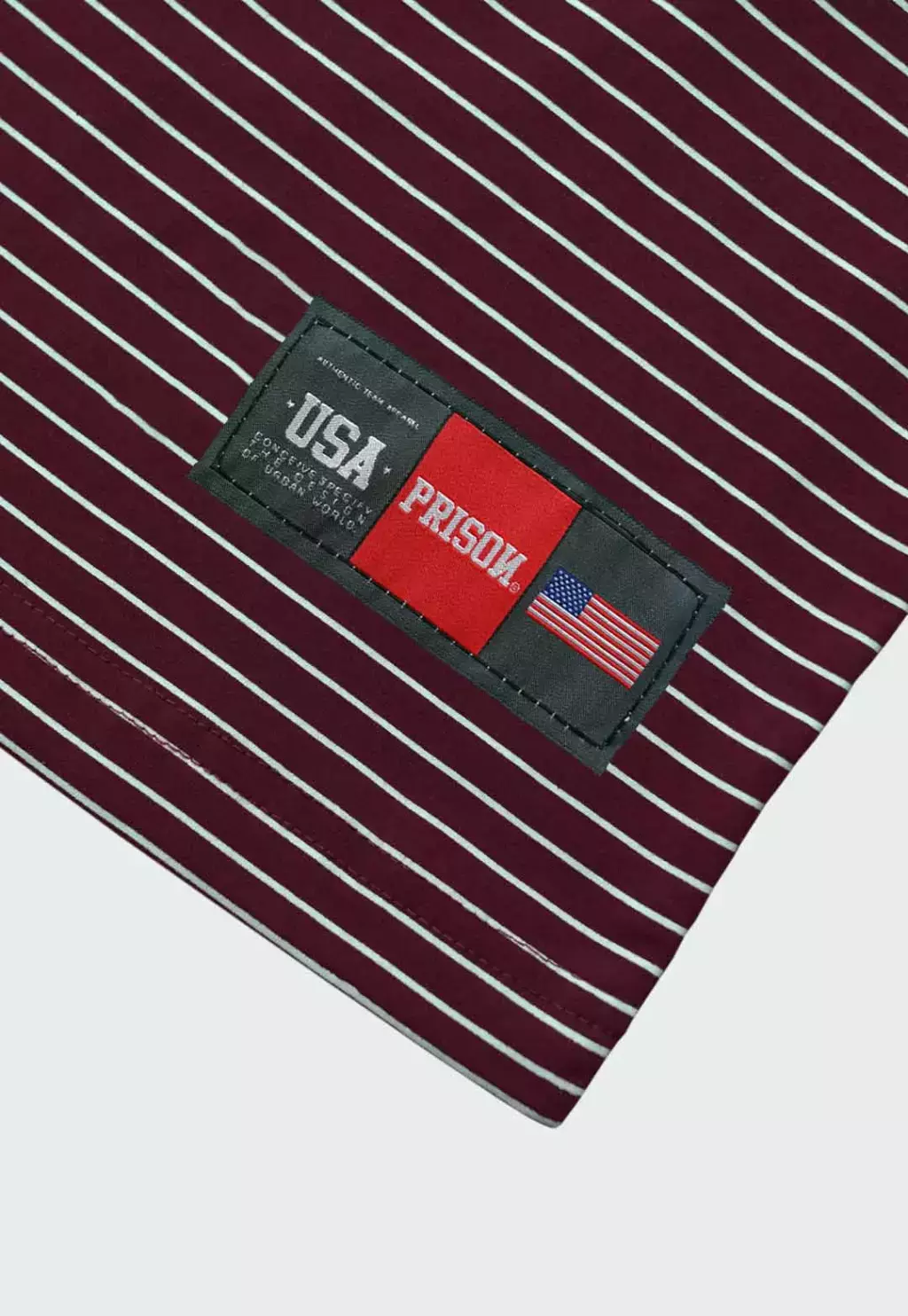 CAMISETA PRISON - STRIPED VINHO