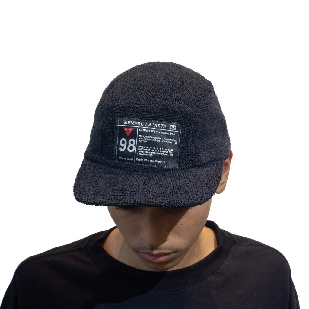 BONÉ SIEMPRE - TOALLA NEGRA