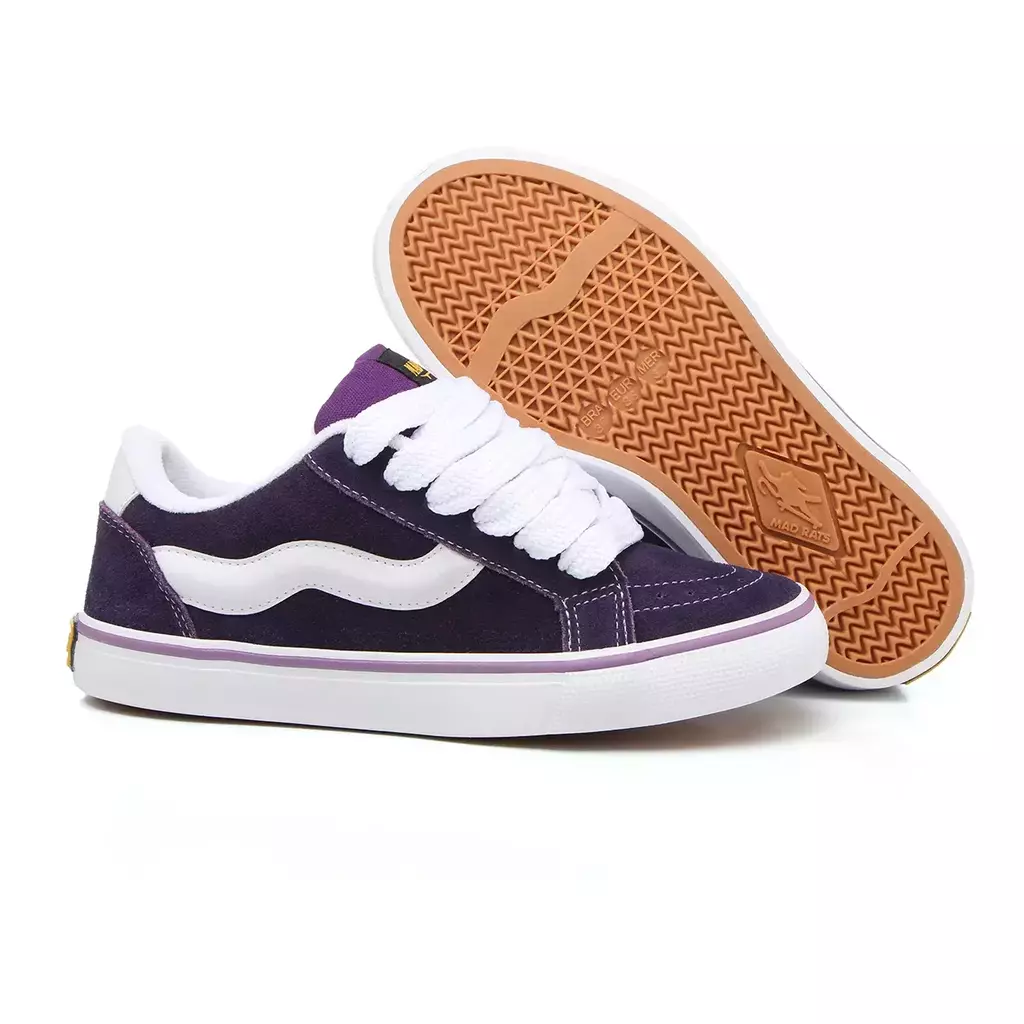 TÊNIS MAD RATS - BULKY 90 CLASSIC ROXO CAMURÇA