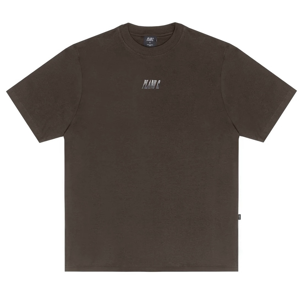 CAMISETA PLANO C - LOGO GRADIENT MARROM