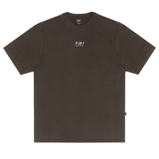 CAMISETA PLANO C - LOGO GRADIENT MARROM