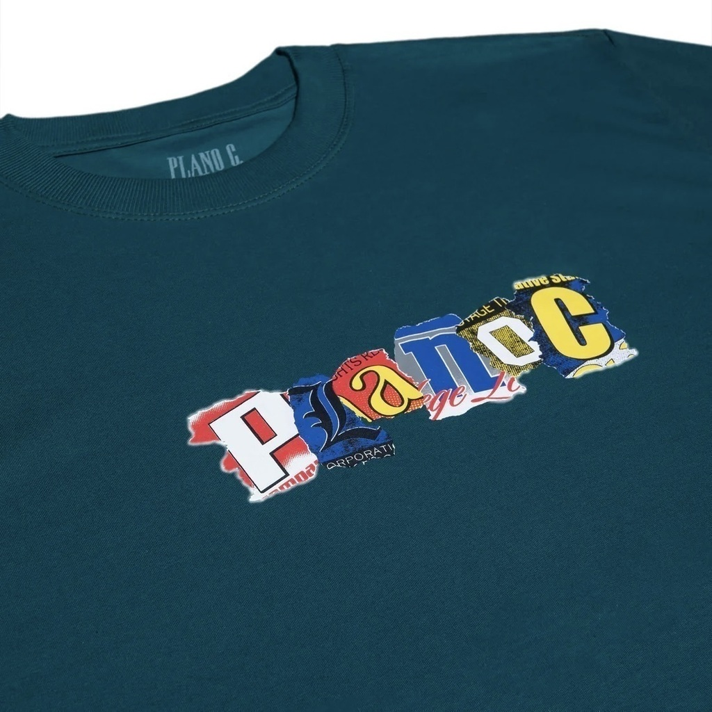 CAMISETA PLANO C - COLLAGE DARK SEA