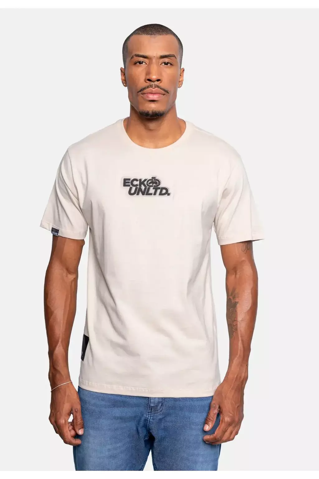CAMISETA ECKO - OFF BEGE