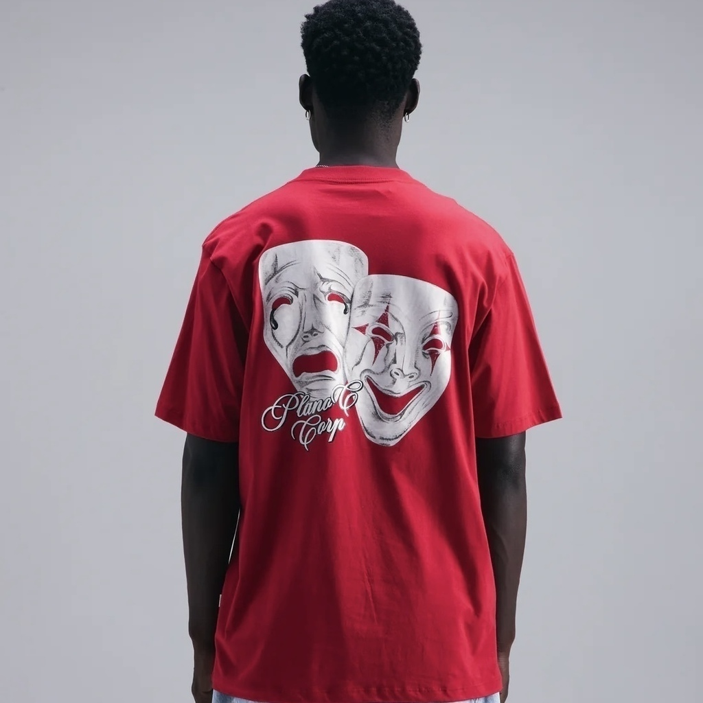 CAMISETA PLANO C - MASKS RED
