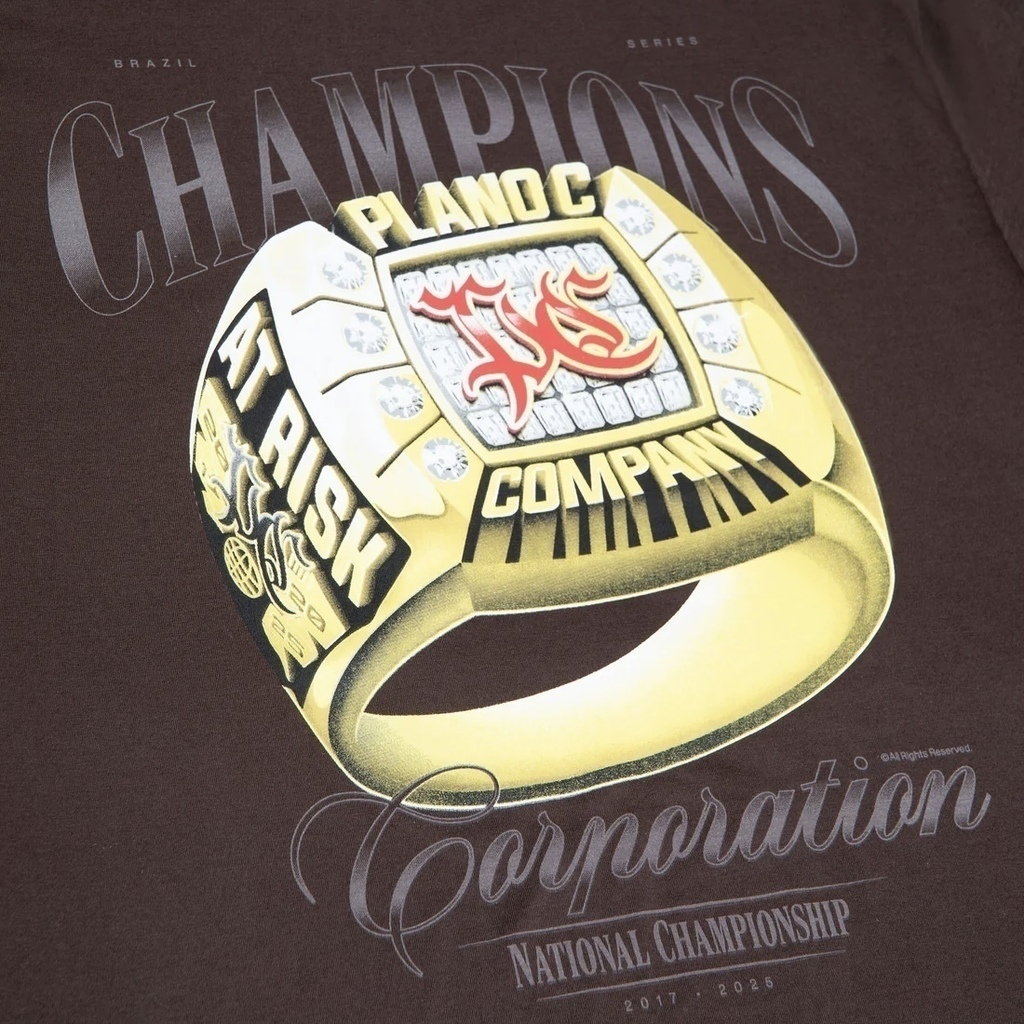 CAMISETA PLANO C - CHAMPIONS RING BROWN