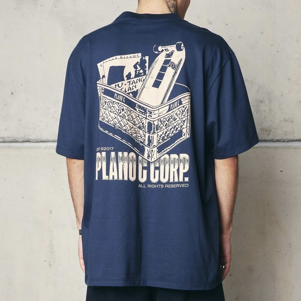 CAMISETA PLANO C - MEMORIES AZUL MARINHO
