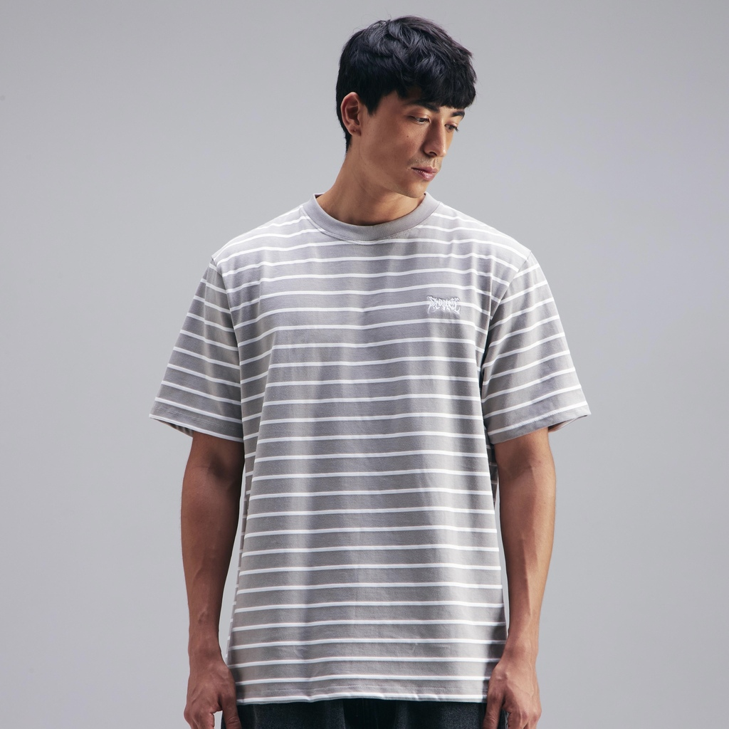 CAMISETA PLANO C - LISTRADA FLAME CINZA