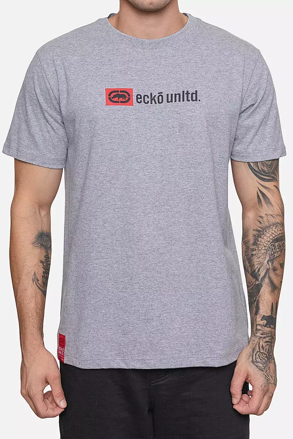 CAMISETA ECKO - TRAD CINZA