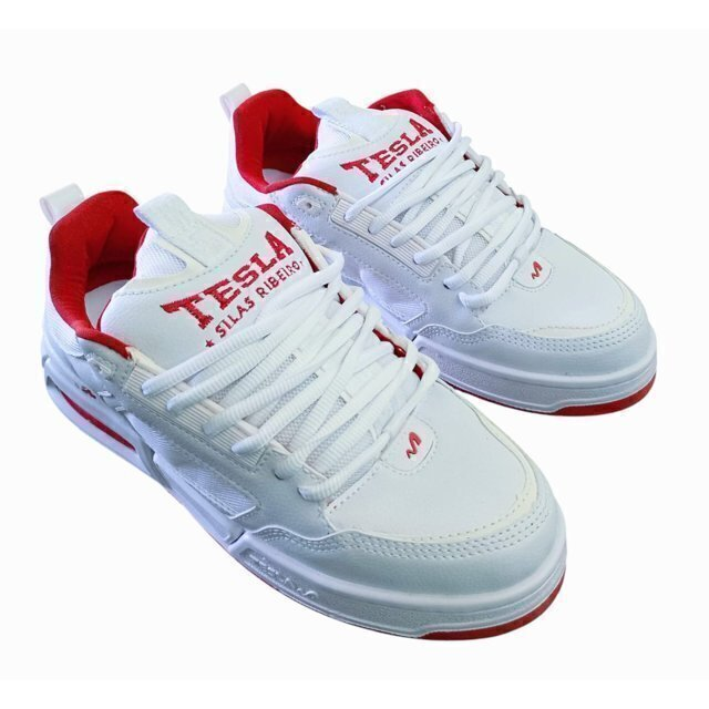 TÊNIS TESLA - PULSE WHITE RED