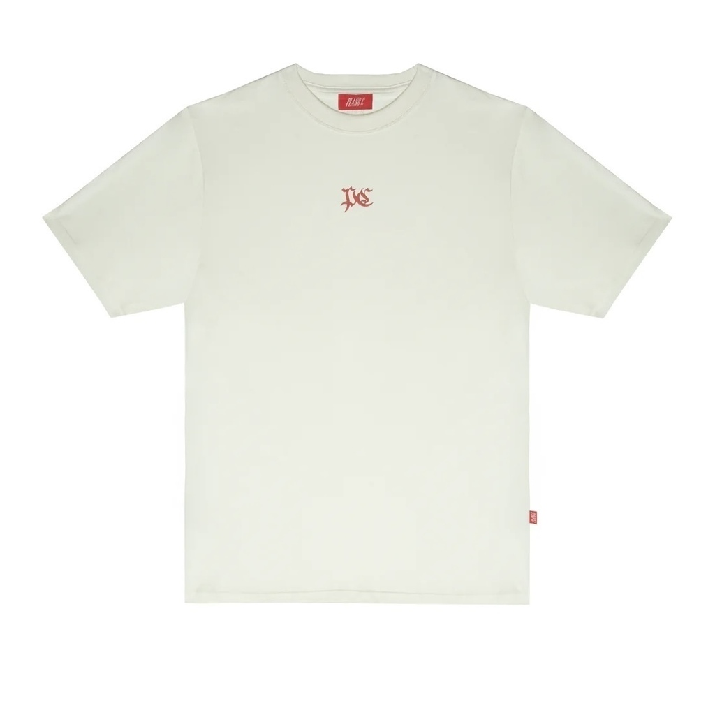 CAMISETA PLANO C - "PLNC CORP" OFF-WHITE