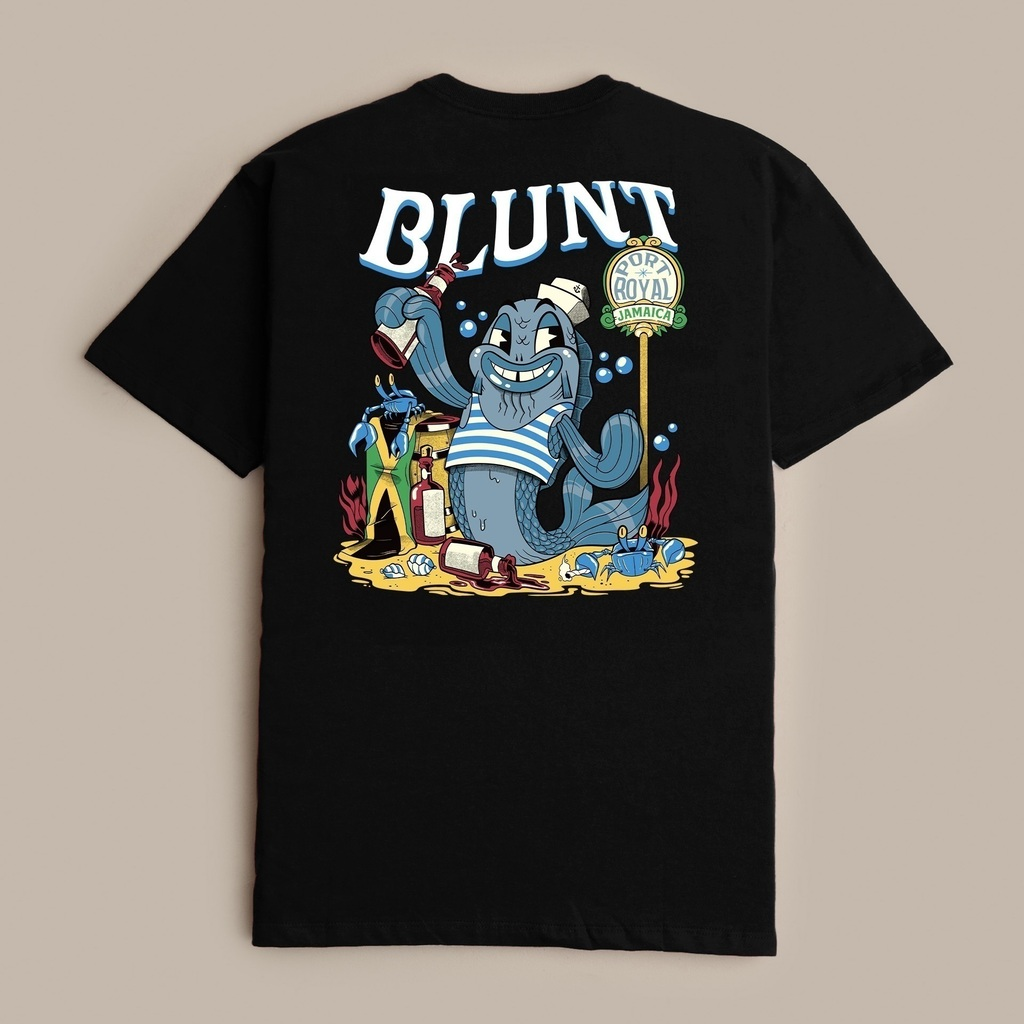 CAMISETA BLUNT - DRUNK FISH PRETO