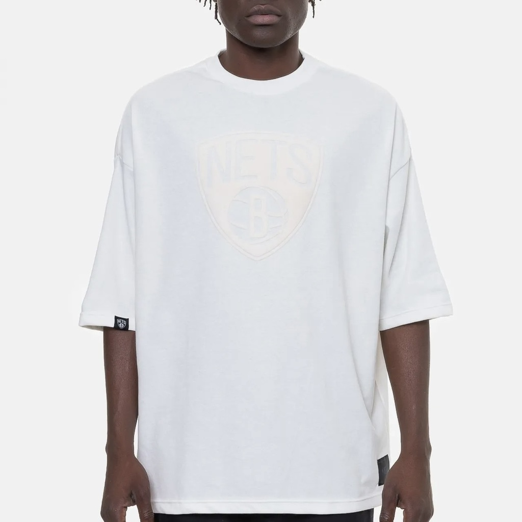 CAMISETA NBA - BROOKLYN NETS BASIC OFF-WHITE