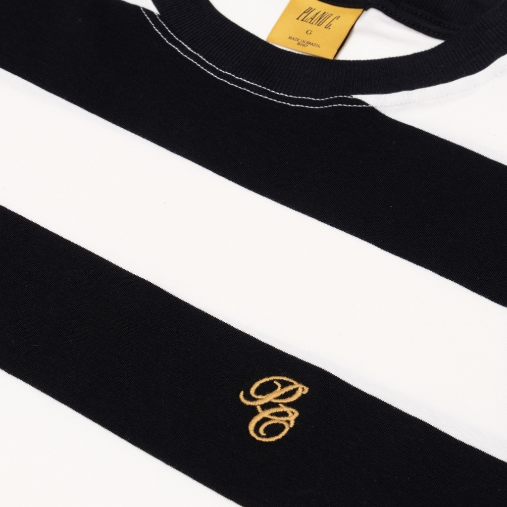 CAMISETA PLANO C - STRIPE PC LETTER