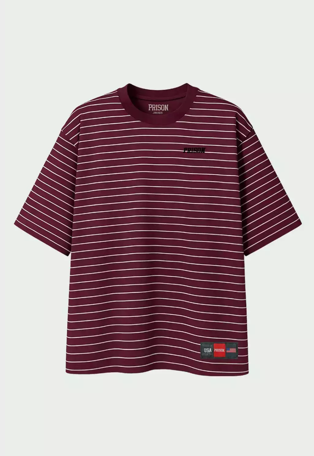 CAMISETA PRISON - STRIPED VINHO