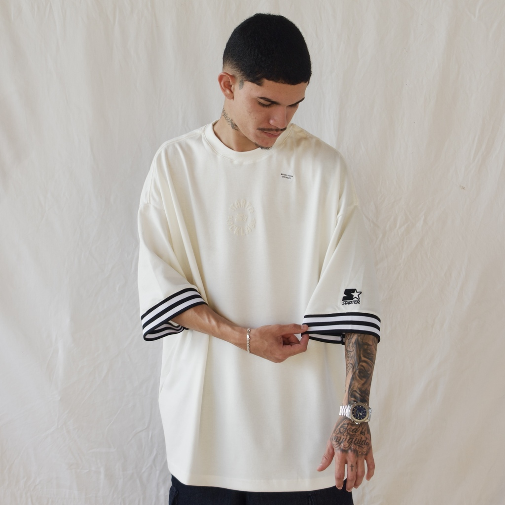 CAMISETA STARTER - OVER CONCEPT OFFWHITE