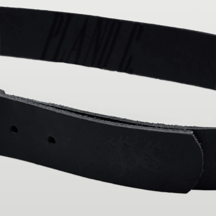 CINTO PLANO C - CLASSIC FOSSIL COURO BLACK