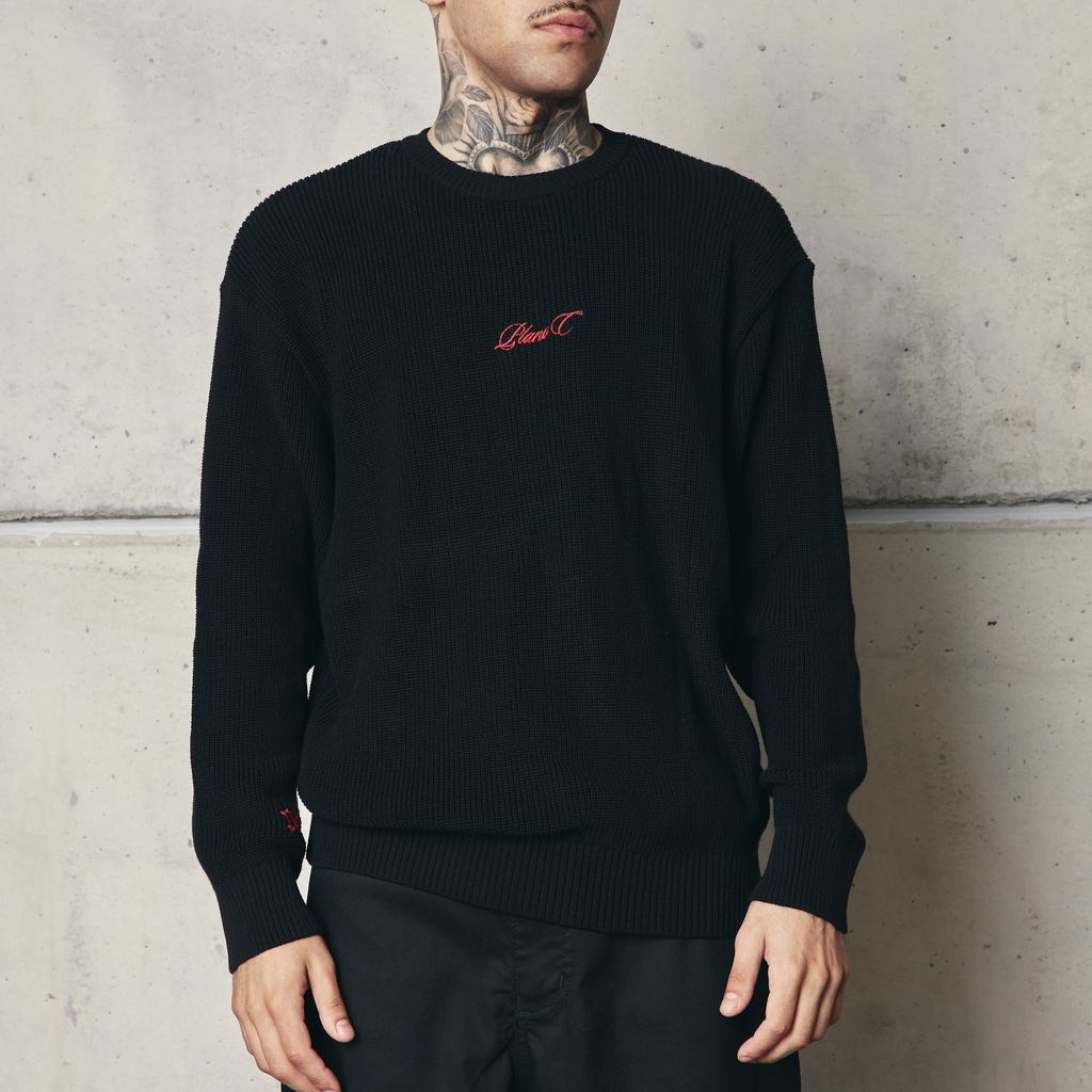 SUÉTER PLANO C - "CORPORATION" BLACK