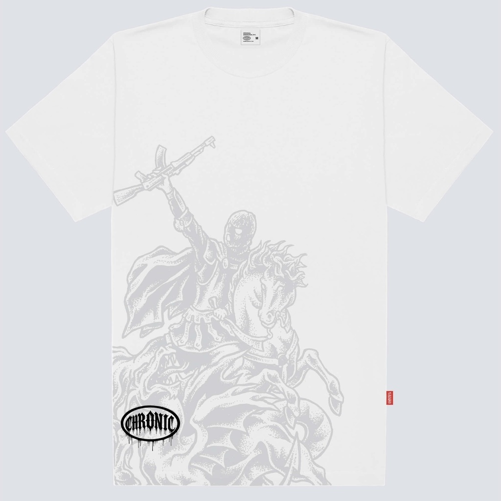 CAMISETA CHRONIC - CAVALEIRO AK BRANCO