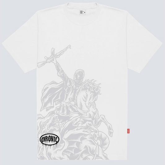 CAMISETA CHRONIC - CAVALEIRO AK BRANCO