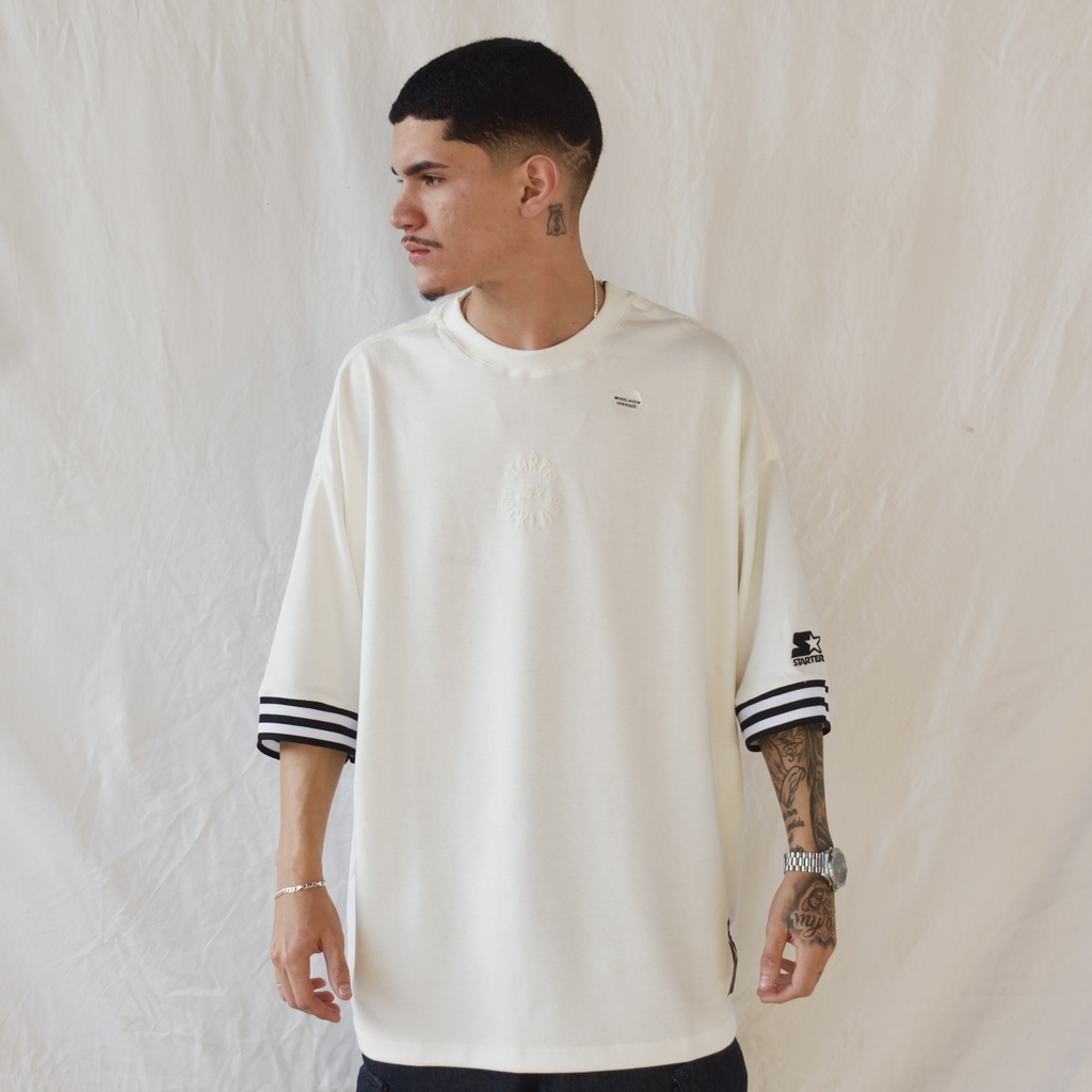 CAMISETA STARTER - OVER CONCEPT OFFWHITE