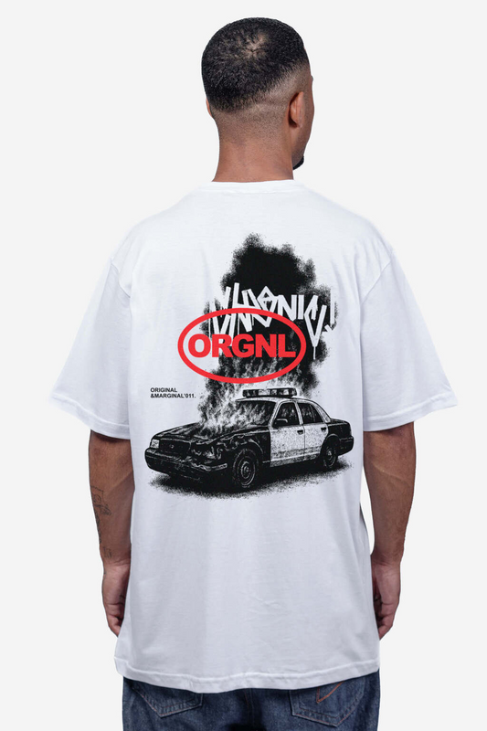 CAMISETA CHRONIC - POLICE FALL BRANCO